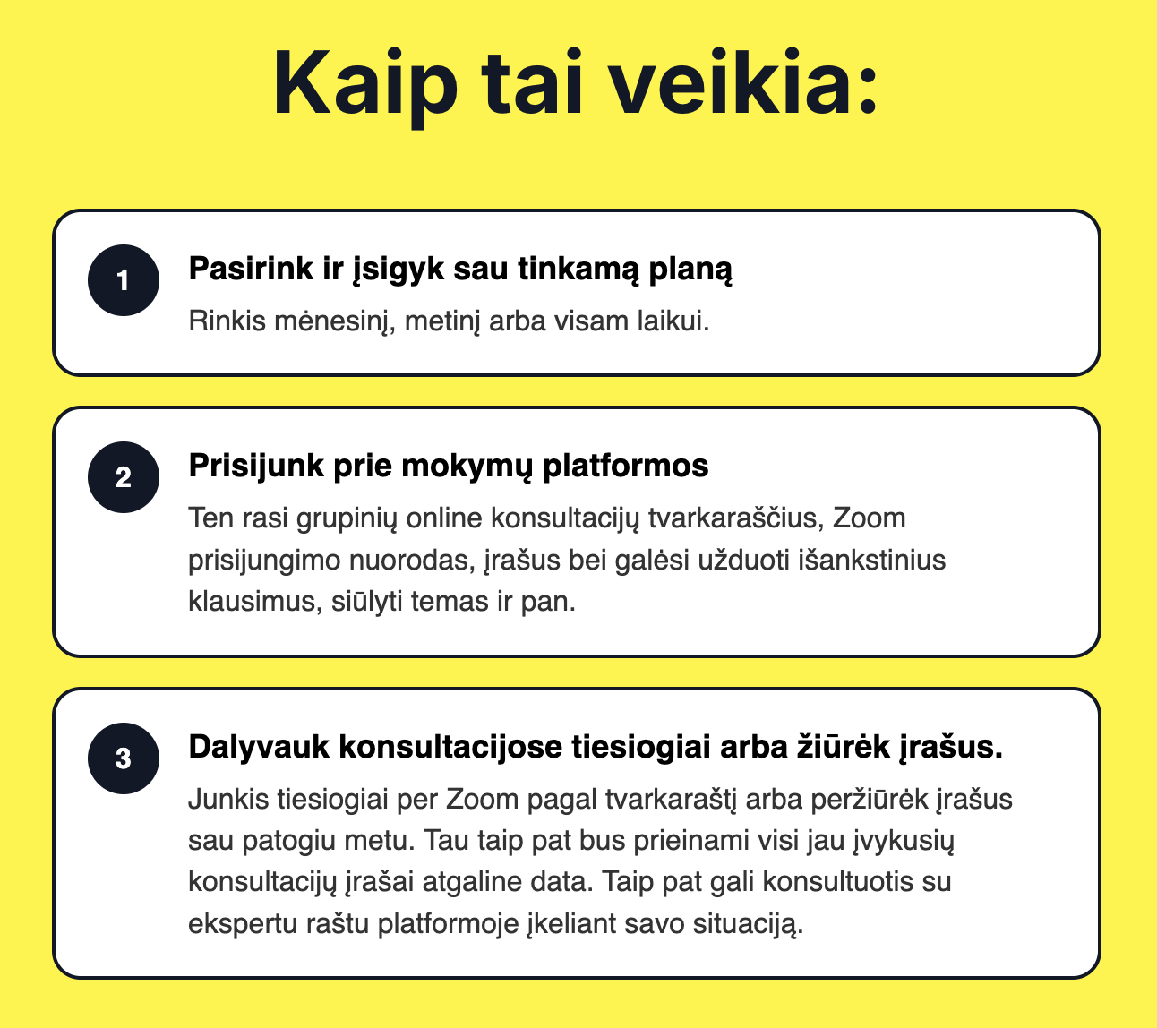 noriu daugiau lektoriai ekspertai verslo konsultacijos